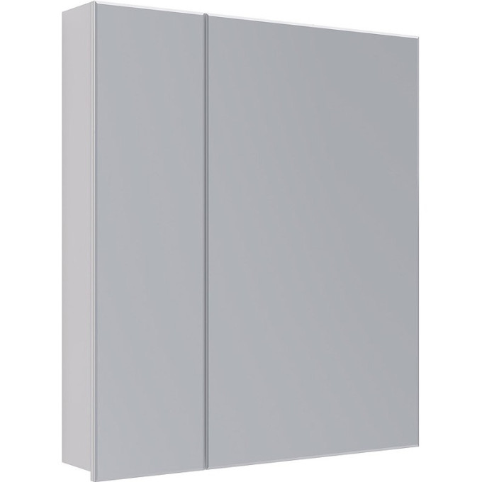 Шкаф зеркальный LEMARK UNIVERSAL 70х80 см 2-х дверный, цвет корпуса белый глянец LM70ZS-U