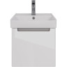 Тумба LEMARK BUNO MINI 45 см под раковину, подвесная,1 ящик, белый глянец LM05BM45T